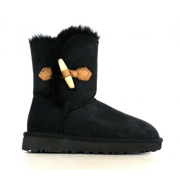 UGG Shoes - UGG Keely 1012362 Women's Black Suede Sheepskin Pull On Boots Size US 6 UGG188
